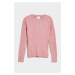 SVETER GANT STRETCH COTTON CABLE C-NECK CALIFORNIA PINK MELANGE