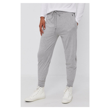 Nohavice Polo Ralph Lauren pánske, šedá farba, jednofarebné