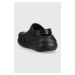 Šľapky Crocs Classic Crush Clog dámske, čierna farba, na platforme, 207521