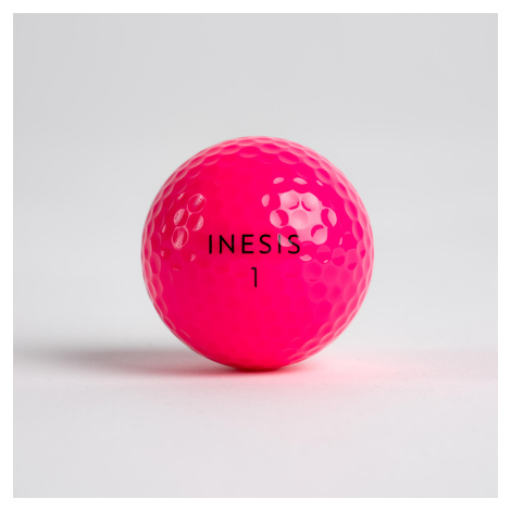 Golfové loptičky Soft 500 - 12 ks ružové INESIS