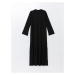 LC Waikiki LCW Stand Collar Straight Long Sleeve Women's Dress