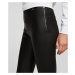 Kožené Nohavice Karl Lagerfeld Biker Leather Pants Čierna