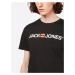 JACK & JONES Tričko 'Essentials'  jasne červená / čierna / biela