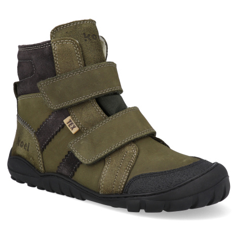 Barefoot zimné topánky Koel - Milo 2.0 Hydro WP Khaki zelené