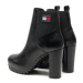 Tommy Jeans Členková obuv Tjw New Ess High Heel Boot EN0EN02439 Čierna