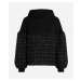 Mikina Karl Lagerfeld Boucle Mix Hoodie Black