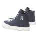 Tommy Hilfiger Sneakersy Th Hi Vulc Premium FM0FM04542 Tmavomodrá