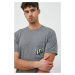 Bavlnené tričko United Colors of Benetton šedá farba, melanžové