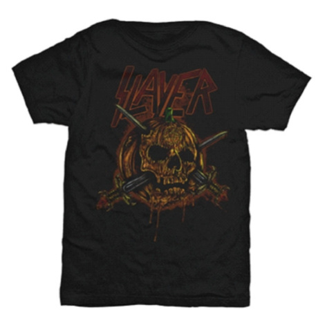 Slayer tričko Skull Pumpkin Čierna