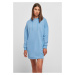 Women's Organic Oversized Terry Dress with Hood Horizon Blue