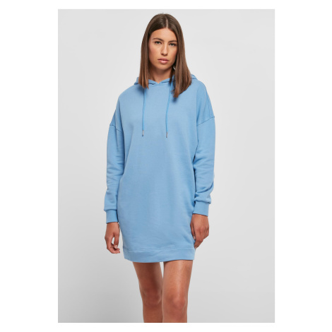 Women's Organic Oversized Terry Dress with Hood Horizon Blue Urban Classics