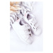 Children's Velcro Sneakers White-Pink Cute Girl