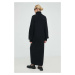 Vlnené šaty Herskind Tipp Knit Dress čierna farba, maxi, rovný strih