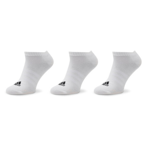 Adidas Súprava 3 párov kotníkových ponožiek unisex Thin And Light HT3469 Biela