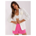 Ecru elegant blazer with 3/4 sleeves