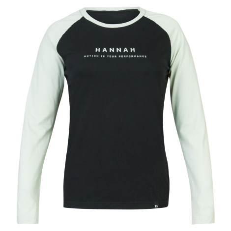 Hannah Prim Dámske tričko s dlhým rukávom 10036103HHX anthracite/dawn blue