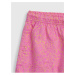 Ružové dievčenské šortky bavlnené GAP