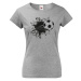 Dámské futbalové tričko s motívom futbalovej lopty - tričko pre nadšené futbalistky