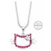 Levien Dievčenské náhrdelník Kočička s kytičkou Rose