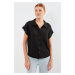 Bigdart 20256 Cuffed Double Short Sleeve Shirt - Black