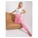 Large Pink Banni Sweatpants with High Waist