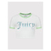Juicy Couture Tričko Ringer JCWS122080 Biela Slim Fit