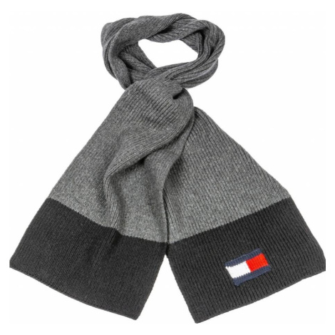 Tommy Hilfiger Šál - BIG FLAG SCARF tmavosivý