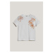 TRIČKO GANT REG MAGNOLIA EMBROIDERY SS T-SHIRT EGGSHELL