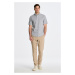 NOHAVICE GANT RELAXED LINEN DS PANTS CONCRETE BEIGE