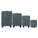 TMAVOZELENÁ 4DIELNA SADA KUFROV PEAFOWL PEA01, SET OF 4 SUITCASES (L, M, S, XXS) WINGS, DARK GRE