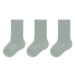 Condor Súprava 3 párov vysokých detských ponožiek 2.008/2 Zelená