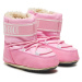 Juniorské vysoké zimné topánky MOON BOOT MB CRIB NYLON JR-J004 LIGHT PINK