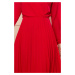 Červené šifónové šaty CAMILLA 313-5