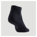 Športové ponožky RS 160 stredne vysoké 3 páry čierne