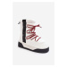 Women's snow boots with thick soles, Vegan D.Franklin white