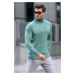 Madmext Men's Green Turtleneck Knitwear Sweater 6809