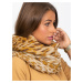 Light brown scarf with leopard print