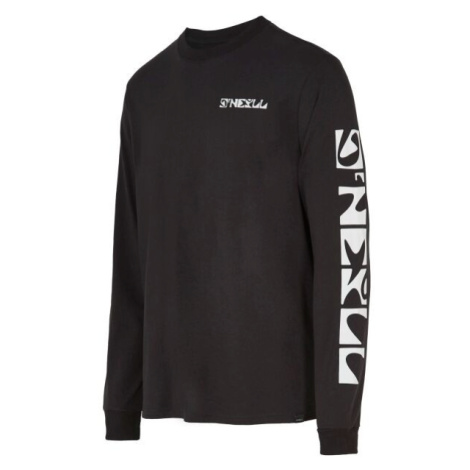 O'Neill CEDAR LS T-SHIRT Pánske tričko s dlhým rukávom, čierna, veľkosť