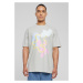 Abstract oversize t-shirt of light asphalt