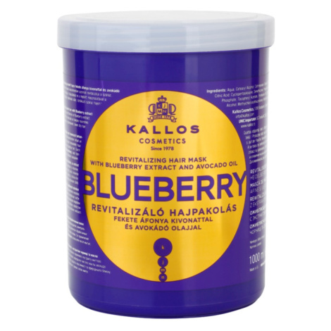 Kallos Blueberry revitalizačná maska pre suché, poškodené, chemicky ošetrené vlasy
