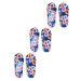 Yoclub Kids's Girls' Ankle No Show Boat Socks Patterns 3-pack SKB-41/3PAK/GIR/001