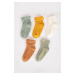 DEFACTO Baby Girl Non-Slip Sole 5-Pack Cotton Long Socks