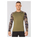 Rough Radical Man's T-shirt Furious Army Ls Khaki/Camo