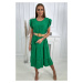Dress with ruffles green