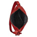 Dámska kožená batôžko kabelka Burkely Markets - červená