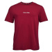 Calvin Klein S/S CREW NECK Pánske tričko, vínová, veľkosť
