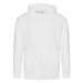 Just Hoods Pánska mikina na zips JH050 Arctic White