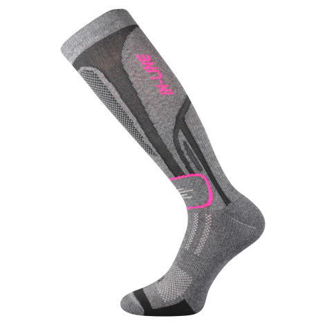 VOXX In-line ponožky šedé melé/ružové 1 pár 114139