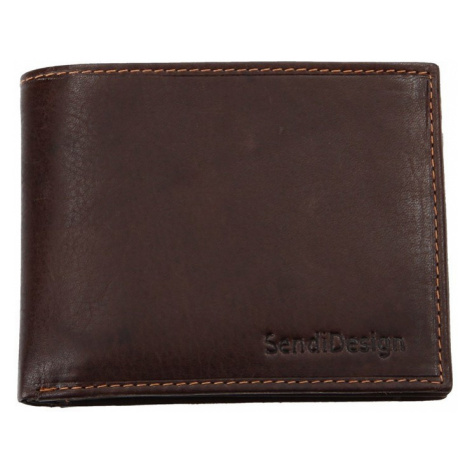 Pánska kožená peňaženka SendiDesign 6001 (P) VT - hnedá Sendi Design