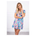 Floral dress with V-neck, mint